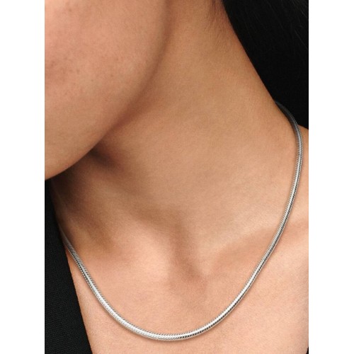 Pandora Moments 590742HV-45, Κολιέ Αλυσίδα Λαιμού, Ασήμι