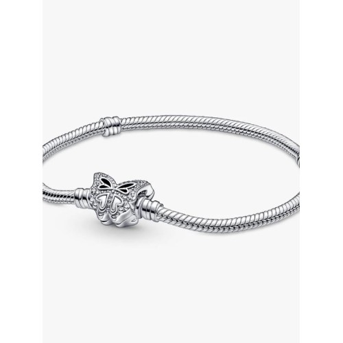 Pandora Moments 590782C01-18, Βραχιόλι Αλυσίδα, Ασήμι, Πεταλούδα