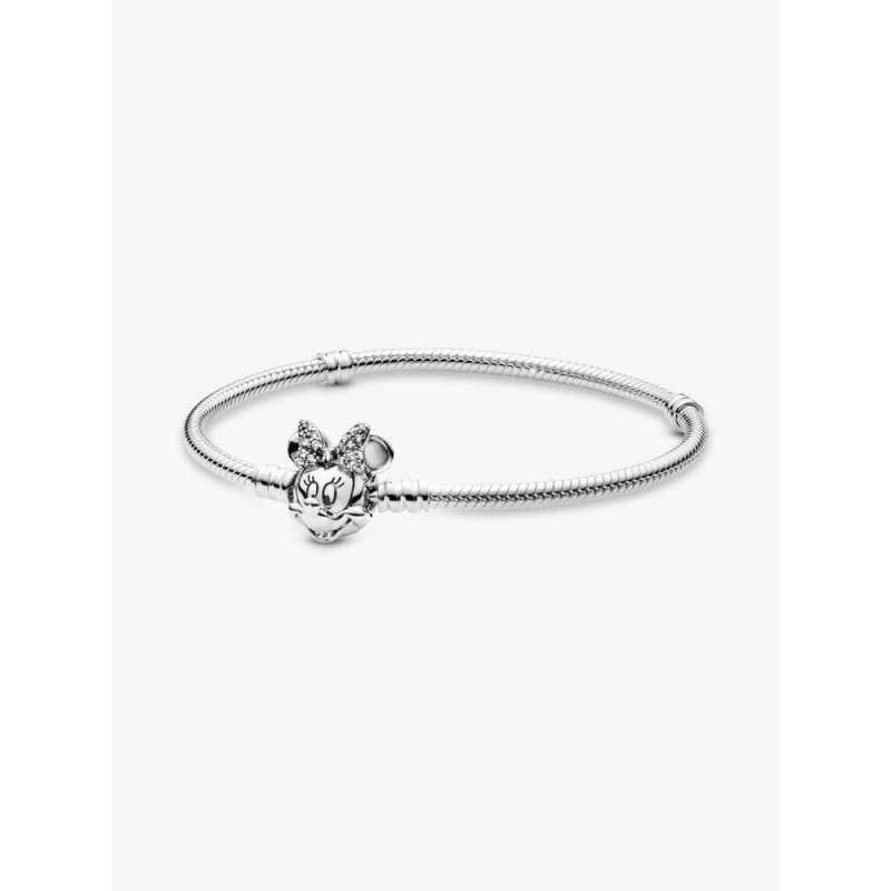 Pandora 597770CZ-16 Disney, Βραχιόλι Ασήμι, Φίδι, Minnie Mouse