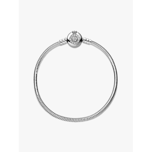 Pandora Moments 599046C01-23, Βραχιόλι, Ασήμι, Αλυσίδα Φίδι, Κορώνα