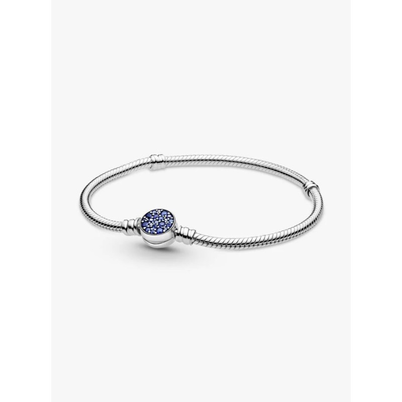 Pandora Moments 599288C01-21, Βραχιόλι, Ασήμι, Μπλε