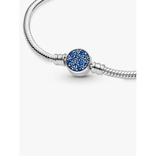 Pandora Moments 599288C01-21, Βραχιόλι, Ασήμι, Μπλε