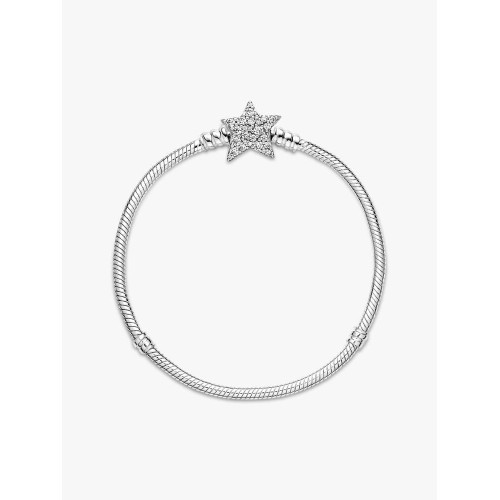 Pandora Moments 599639C01-17, Βραχιόλι, Ασήμι, Αλυσίδα Φίδι, Αστέρι