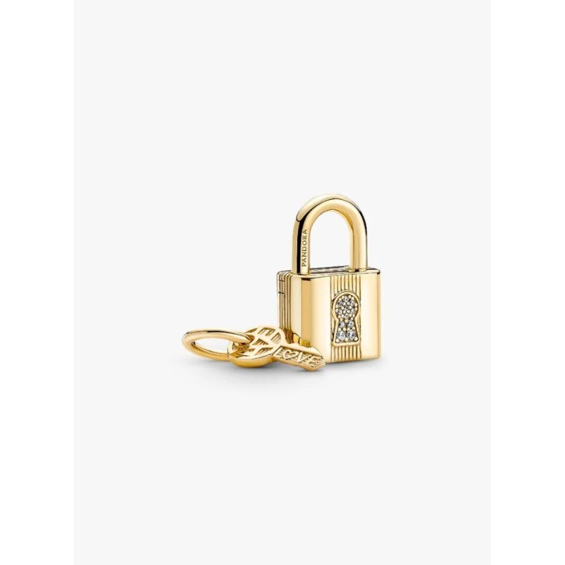 Pandora Moments 760088C01, Σύμβολο/Pendant, Επιχρυσωμένο Ασήμι, Κλειδαριά