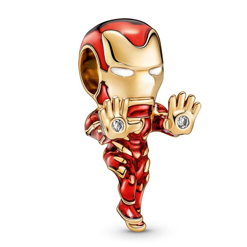 Pandora 760268C01 Marvel, Σύμβολο-Pendant, Σμάλτος , Κόκκινο/Χρυσό