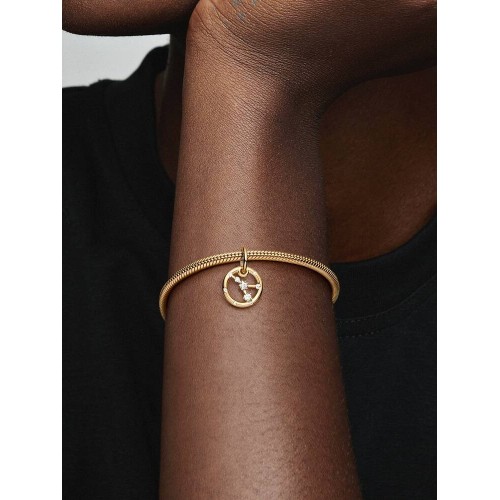 Pandora Moments 762708C01, Σύμβολο/Pendant, Επιχρυσωμένο Ασήμι, Αστερισμ΄ος Καρκίνου