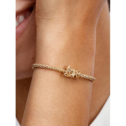 Pandora Moments 763055C00, Σύμβολο/Pendant, Ασήμι Επιχρυσωμένο, Love