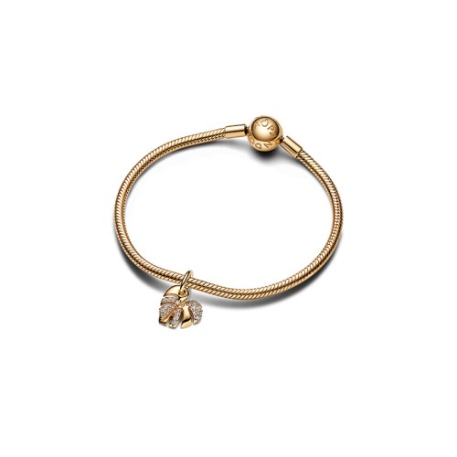 Pandora Moments 763349C01, Σύμβολο/Pendant, Ασ΄ημι Επιχρυσωμένο, Καρδιά Φύλλο