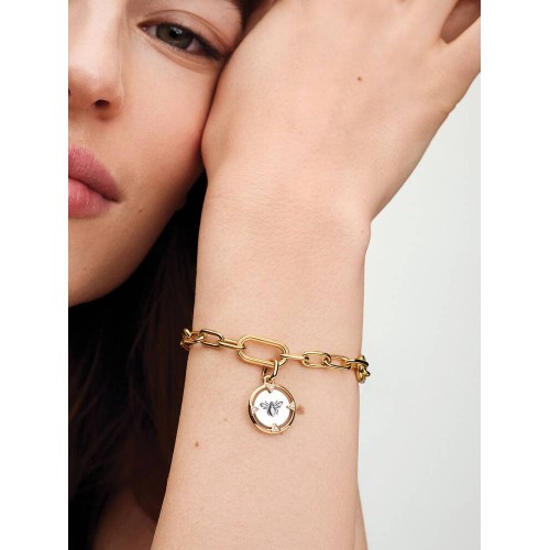 Pandora Me 763417C01, Σύμβολο/Pendant, Ασήμι Επιχρυσωμένο, Μέλισσα