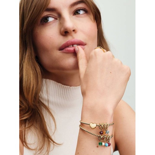 Pandora Moments 763462C05, Σύμβολο/Pendant, Επιχρυσωμένο Ασήμι, Κύκλος Αιωνιότητας και Πράσινη Π΄ετρα