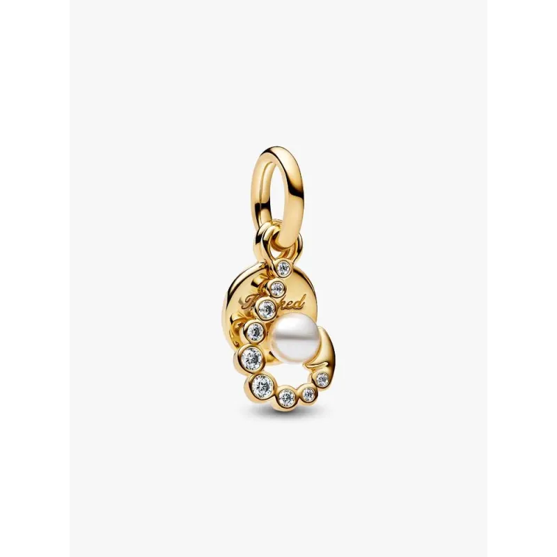 Pandora Moments 763891C01, Σύμβολο/Pendant, Ασήμι Επιχρυσωμένο, Hook με Δύο Κρεμαστά στοιχεία