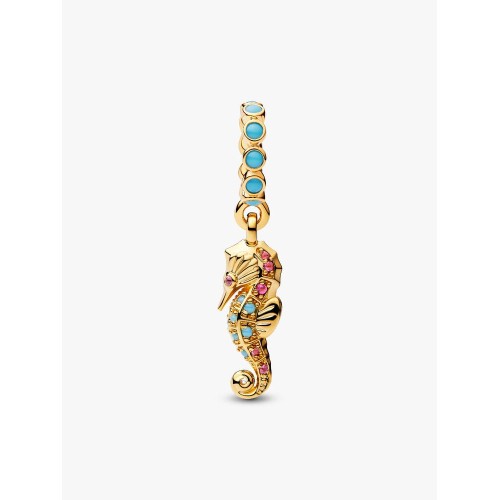 Pandora Moments 763895C01, Σύμβολο/Pendant, Ασήμι Επιχρυσωμένο, Ιππόκαμπος