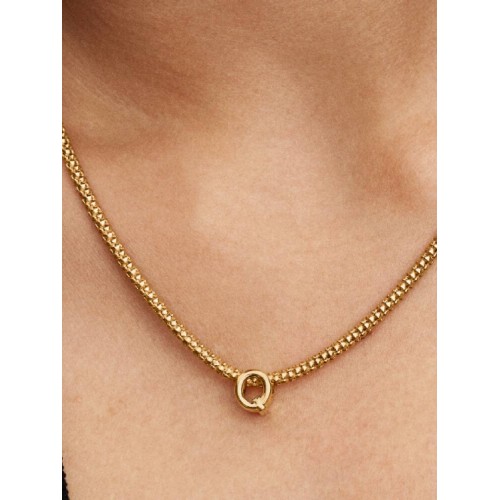 Pandora Moments 763963C00, Σύμβολο/Pendant, Επιχρυσωμένο Ασήμι, Γράμμα Q