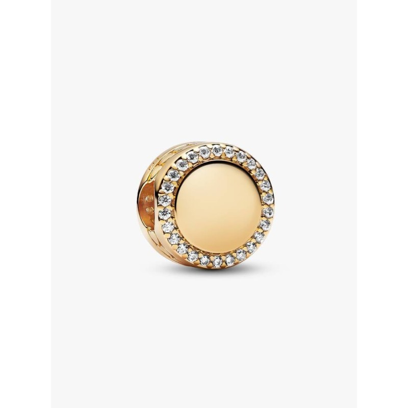 Pandora Moments 768747C01, Σύμβολο/Pendant, Επιχρυσωμένο Ασήμι, Στυλ Κουμπιού