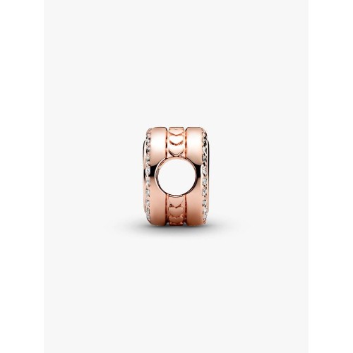 Pandora Moments 788747C01, Σύμβολο/Pendant, Ροζ Επιχρυσωμένο Ασήμι, Στυλ Κουμπί