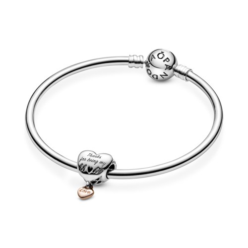 Pandora Moments 788830C00, Σύμβολο-Pendant, Ασήμι, Καρδιά "Mom'