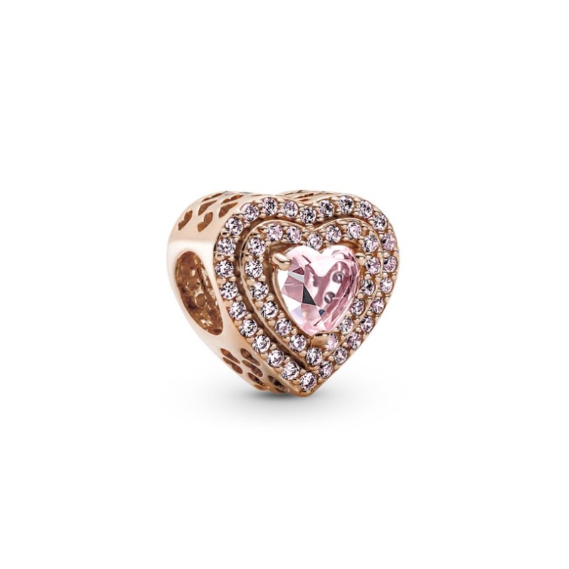 Pandora Moments 789218C01, Σύμβολο/Pendant, Ροζ Χρυσό, Καρδιά