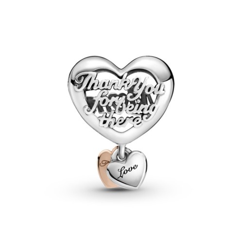 Pandora Moments 789372C00, Σύμβολο/Pendant, Ασήμι, Καρδιά Μαμά