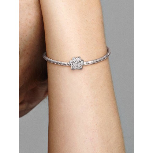 Pandora Moments 791714CZ, Σύμβολο-Pendant, Ασήμι, Πατουσάκι