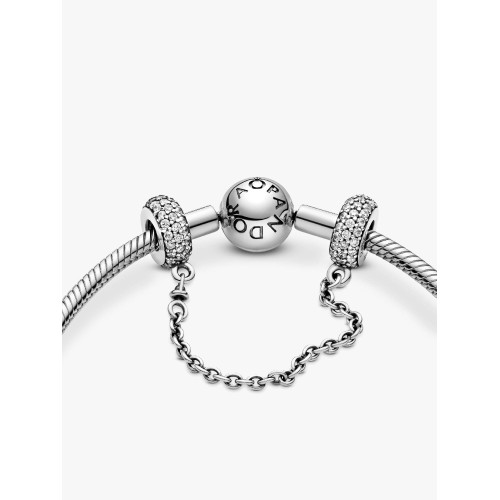 Pandora Moments 791736CZ-05, Σύμβολο-Pendant, Ασήμι, Αλυσίδα Ασφαλείας