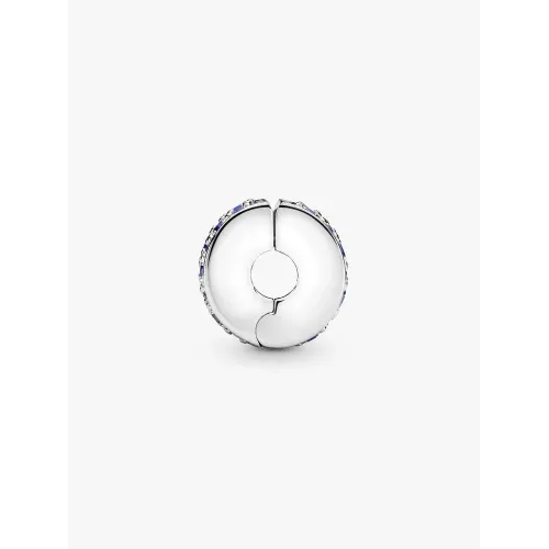 Pandora Moments 791817NSBMX, Σύμβολο-Pendant, Ασήμι, Κλιπ Μπλε Ζιρκόν