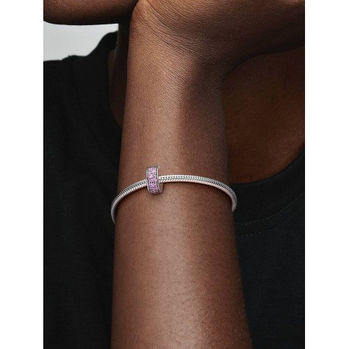 Pandora Moments 791817PCZ, Σύμβολο-Pendant, Ασήμι, Κλιπ Ροζ Pave