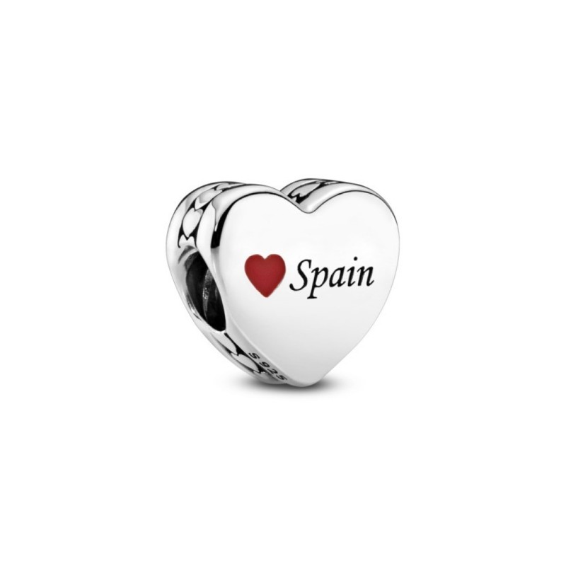 Pandora Moments 792015_E033, Σύμβολο-Pendant, Ασήμι, Καρδιά "Spain"