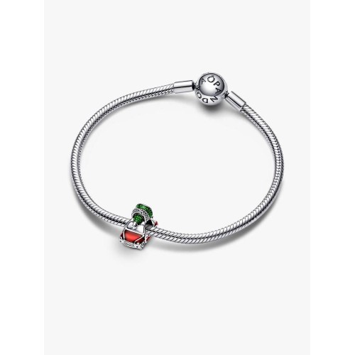 Pandora Moments 792358C01, Σύμβολο/Pendant, Ασήμι, Χριστουγεννιάτικο Αυτοκίνητο Κόκκινο