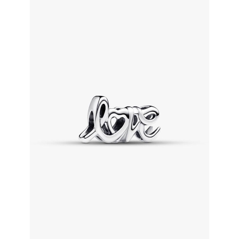 Pandora Moments 793055C00, Σύμβολο/Pendant, Ασήμι, Χειρόγραφη Λέξη Love