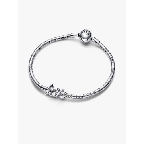 Pandora Moments 793055C00, Σύμβολο/Pendant, Ασήμι, Χειρόγραφη Λέξη Love