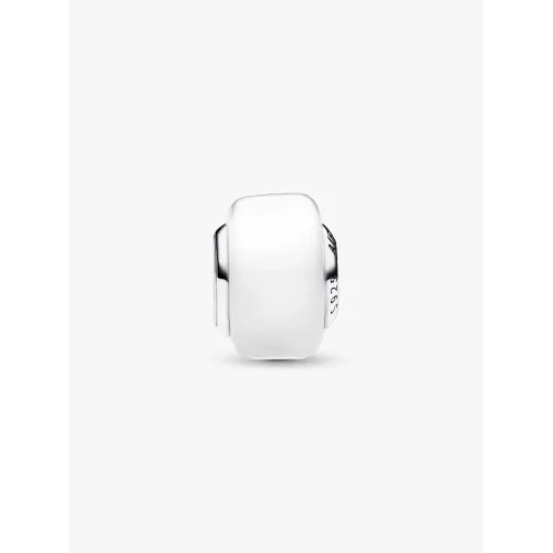 Pandora Moments 793118C00, Σύμβολο-Pendant, Ασήμι, Murano, Λευκό