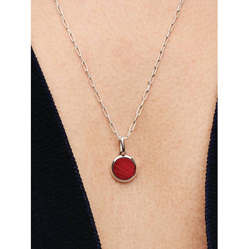 Pandora Me 793389C01, Σύμβολο/Pendant, Ασήμι, Γυαλί Murano Κόκκινο