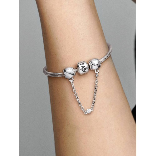 Pandora Moments 796457CZ-05, Σύμβολο-Pendant, Ασήμι, Αλυσίδα Ασφαλείας