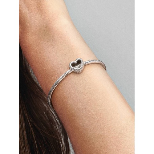 Pandora Moments 797516, Σύμβολο/Pendant, Ασήμι, Κοκκιδωτή Καρδιά