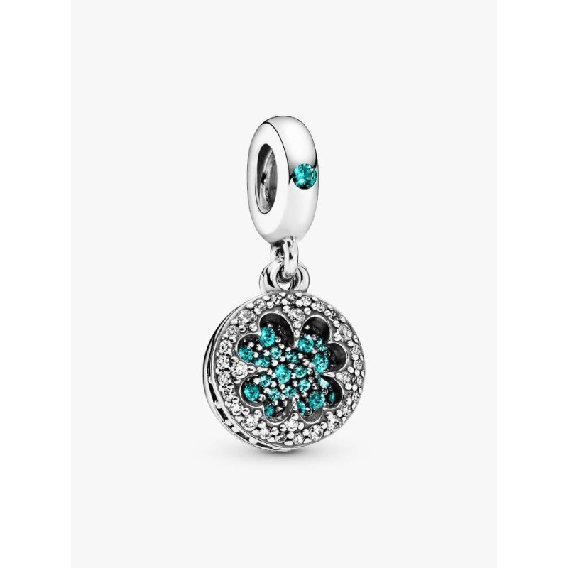 Pandora Moments 797906NRGMX, Σ΄υμβολο/Pendant, Ασήμι, Κρεμαστό Τετρ΄αφυλλο Τριφύλλι