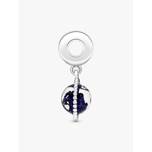 Pandora Moments 798021CZ, Σύμβολο/Pendant, Ασήμι, Κρεμαστό Περιστρεφόμενη Υδρόγειος