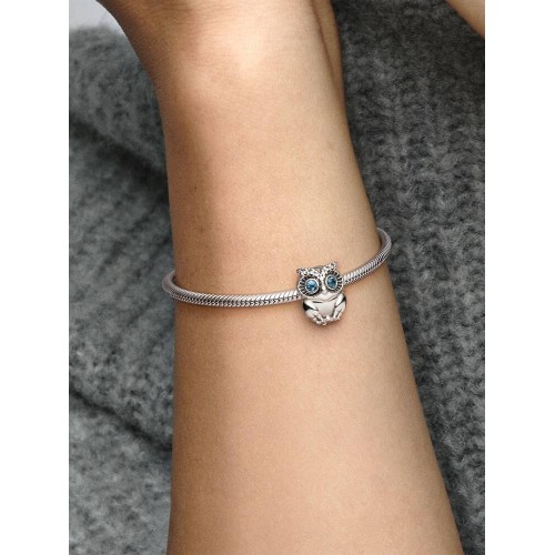 Pandora Moments 798397NBCB, Σύμβολο/Pendant, Ασήμι, Κουκουβάγια