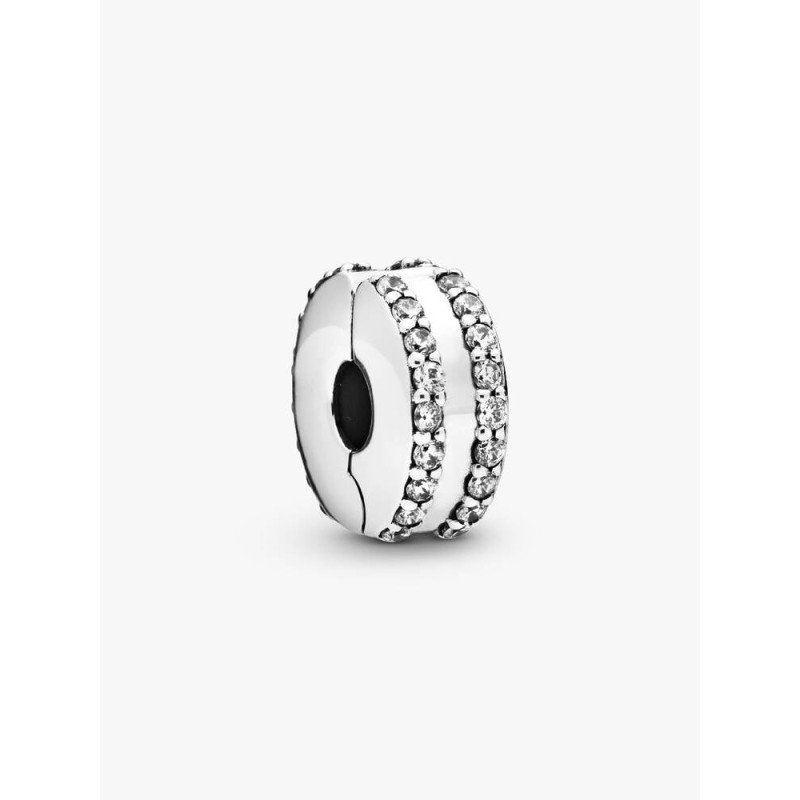 Pandora Moments 798422C01, Σύμβολο/Pendant, Ασήμι, Κλιπ με Pave