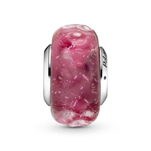 Pandora Moments 798872C00, Σύμβολο/Pendant, Ασήμι, Ροζ Γυαλί Murano