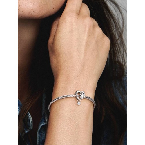 Pandora Moments 798873C01, Σύμβολο/Pendant, Ασήμι, Πατούσα Σκύλου Καρδιά