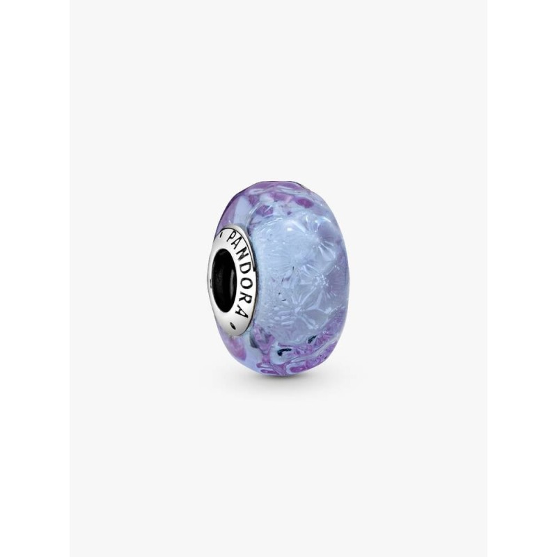 Pandora Moments 798875C00, Σύμβολο/Pendant, Ασήμι, Μωβ Γυαλί Murano