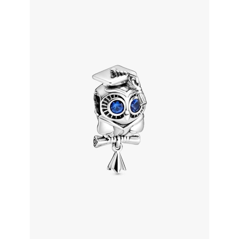Pandora Moments 798907C01, Σύμβολο/Pendant, Ασήμι, Κουκουβάγια Αποφοίτησης