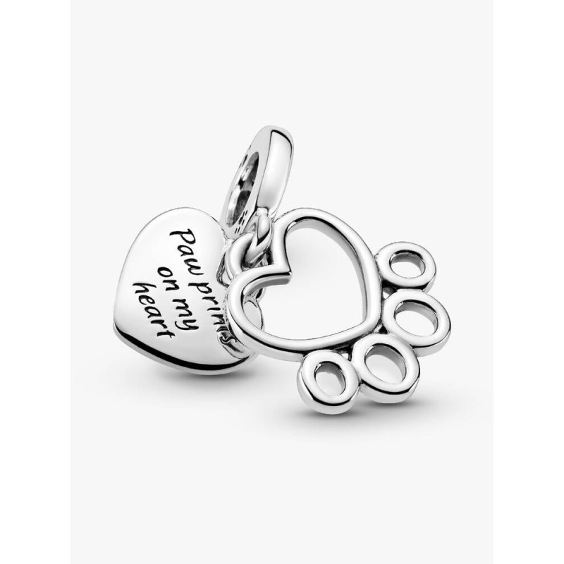 Pandora Moments 799360C00, Σύμβολο/Pendant, Ασήμι, Πατούσα Καρδιά