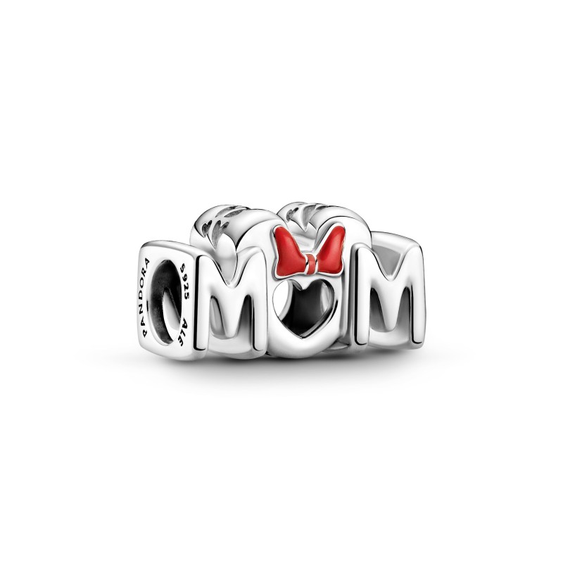 Pandora 799363C01 Disney, Σύμβολο-Pendant, Ασήμι, Minnie Mouse Bow & Mom