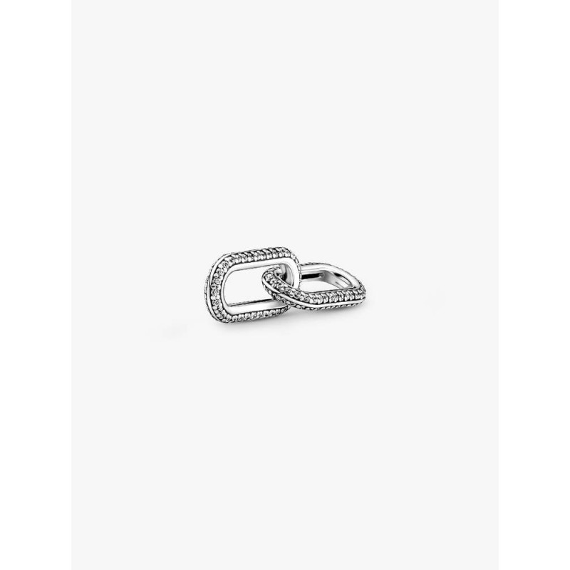Pandora Me 799660C02, Σύμβολο/Pendant, Διπλός Σύνδεσμος Pave