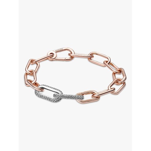 Pandora Me 799660C02, Σύμβολο/Pendant, Διπλός Σύνδεσμος Pave