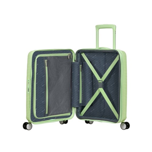 American Tourister  88472-A938, Soundbox Bass, Βαλίτσα Μικρή/Καμπίνας, Πολυπροπυλένιο, Πράσινο