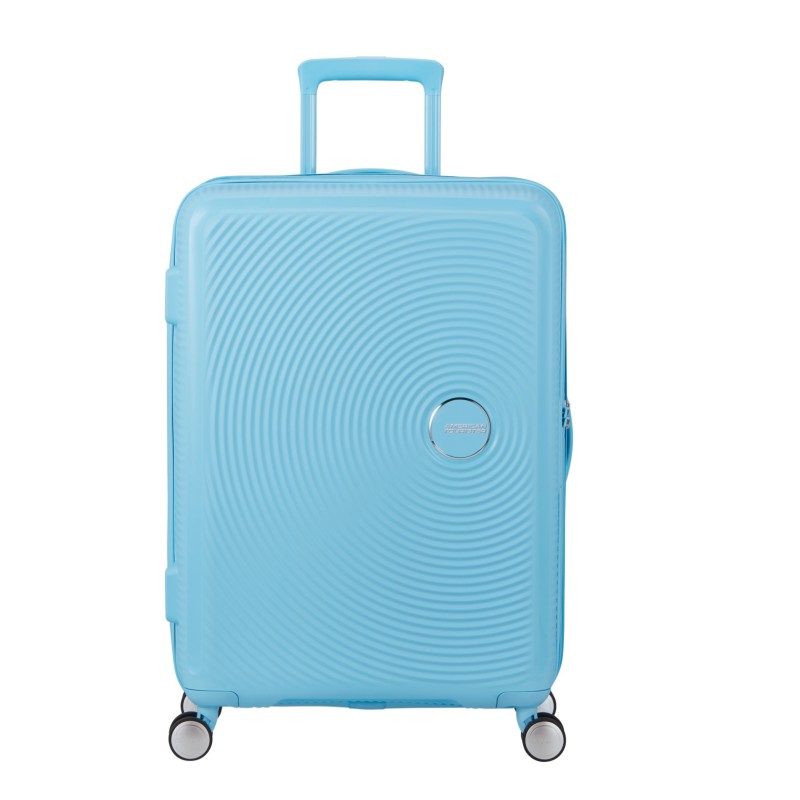 American Tourister 88473-A939 Soundbox Blueberry Fizz, Βαλίτσα Μεσαία 67 x 46,5 x 29cm, Πολυπροπυλένιο, Γαλάζιο