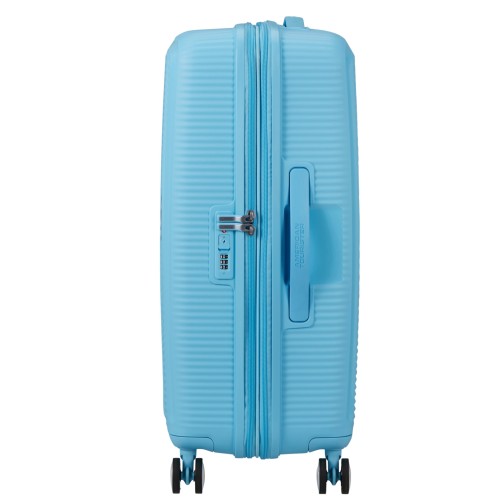 American Tourister 88473-A939 Soundbox Blueberry Fizz, Βαλίτσα Μεσαία 67 x 46,5 x 29cm, Πολυπροπυλένιο, Γαλάζιο