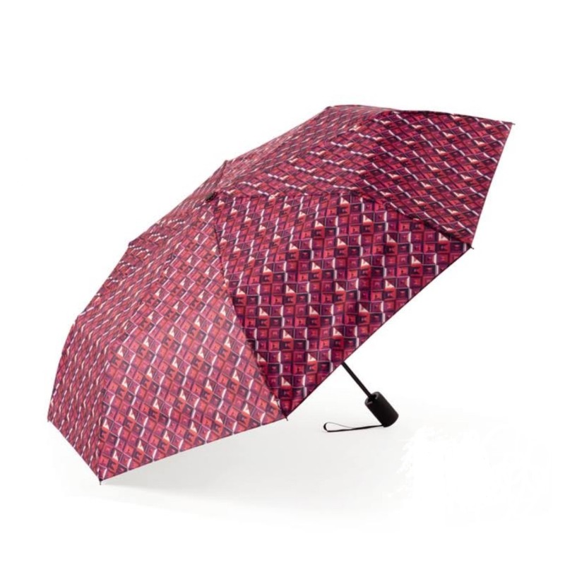 Rain A-971 Elegance, Ομπρέλα Αυτόματη, Αντιανεμική, Εμπριμέ Κόκκινο